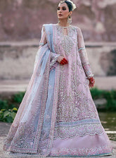 AJR Couture Luxury Embroidered Net 3 Piece Unstitched Suit ARJC24L AFF-08 MIRAGE